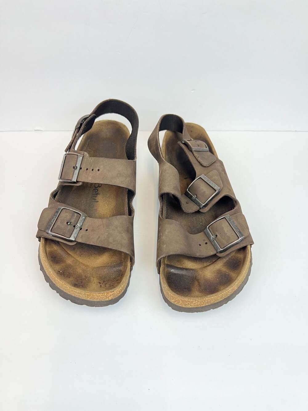 Betula by Birkenstock Milano Oiled Leather Slingback Sandals Men’s Size 11 - Picture 2 of 6